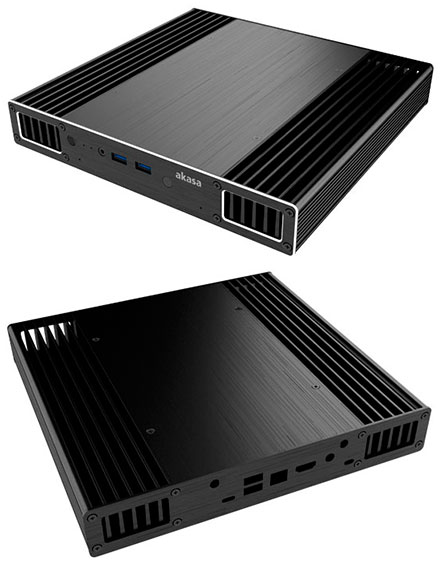 Akasa Plato X7 enclosure (for Intel NUC NUC7i5BNH/NUC7i5BNK, NUC7i3BNH/NUC7i3BNK) <b>[FANLESS]</b>