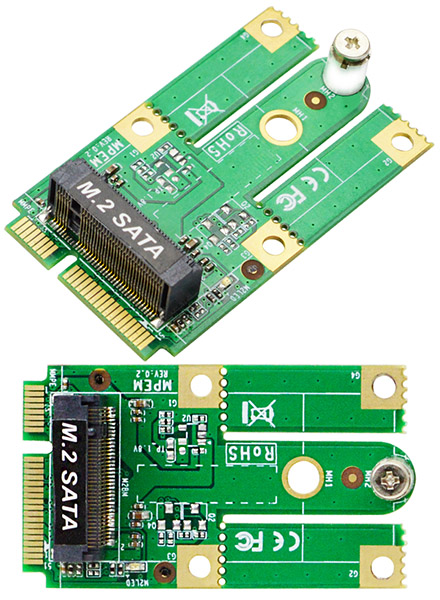 Jetway JADMPEM2M (mSATA to M.2 (E-key) transfer card)